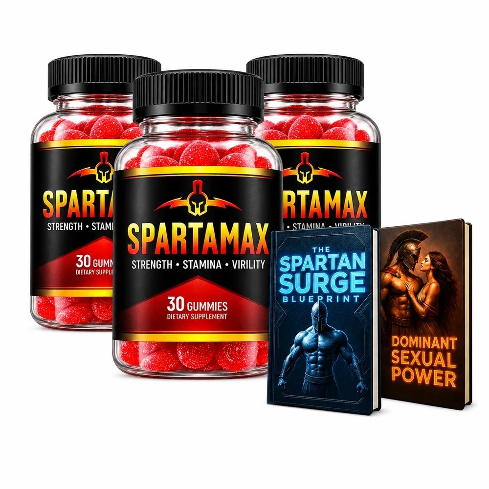 3 Spartamax bottles with two free bonus books